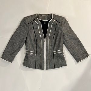 White House Black market suit blazer grey 00